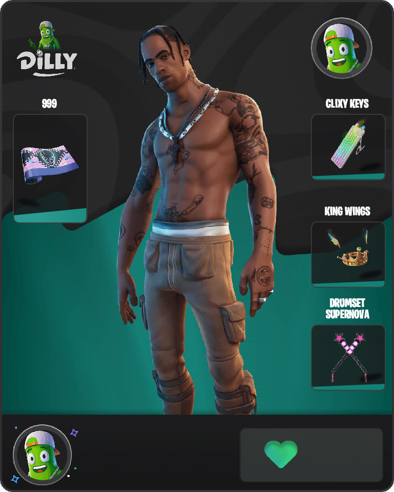 Travis Scott Fortnite combo