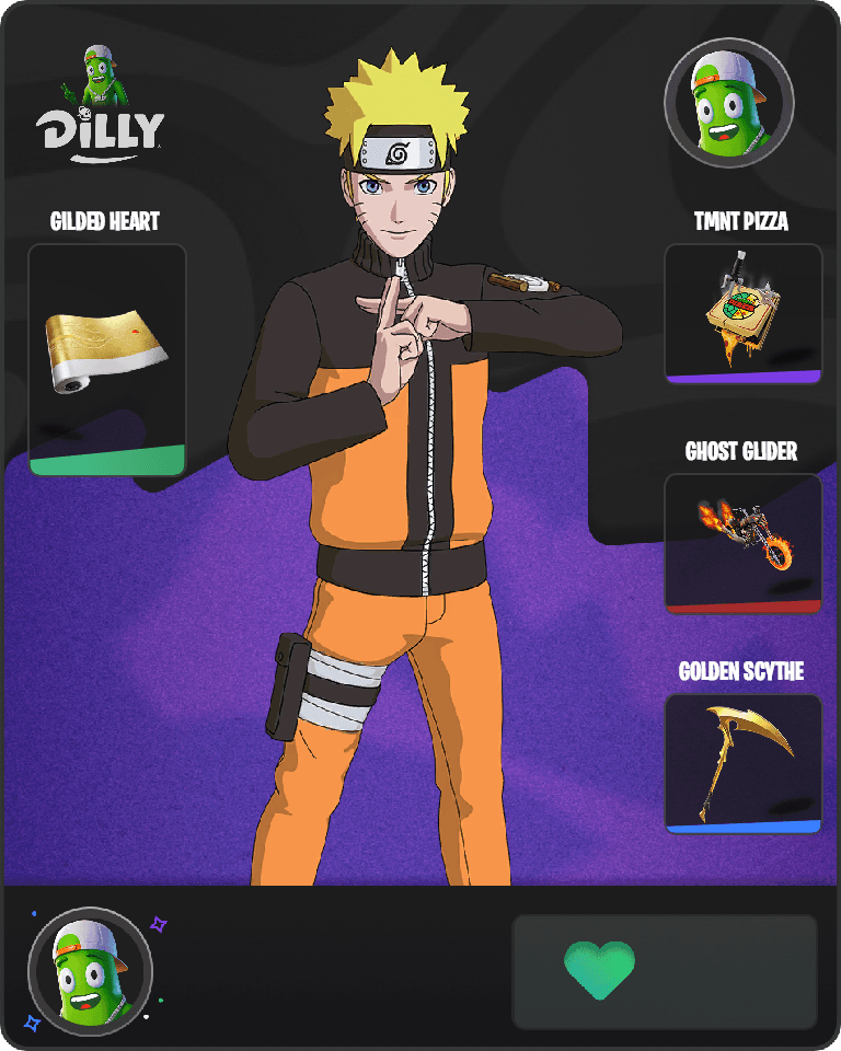 Naruto Uzumaki Fortnite combo
