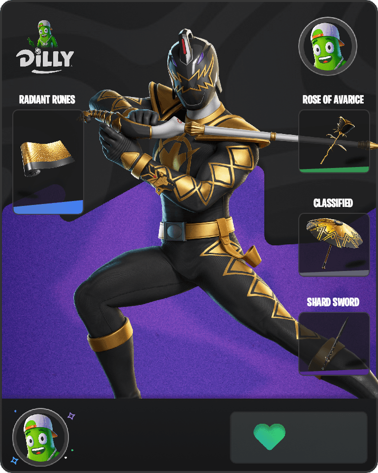 Black Dino Ranger Fortnite combo