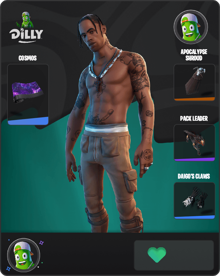 Travis Scott Fortnite combo