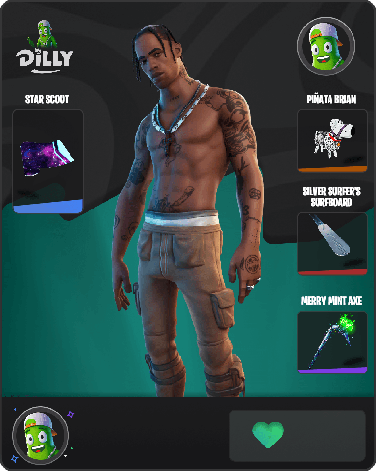 Travis Scott Fortnite combo