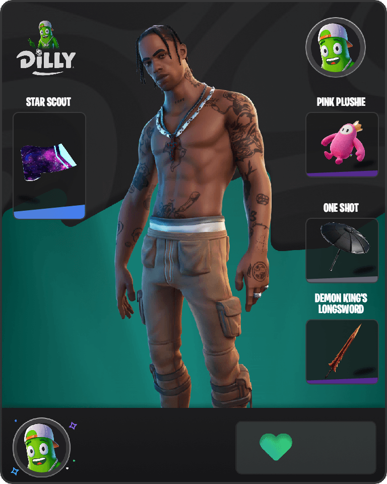 Travis Scott Fortnite combo