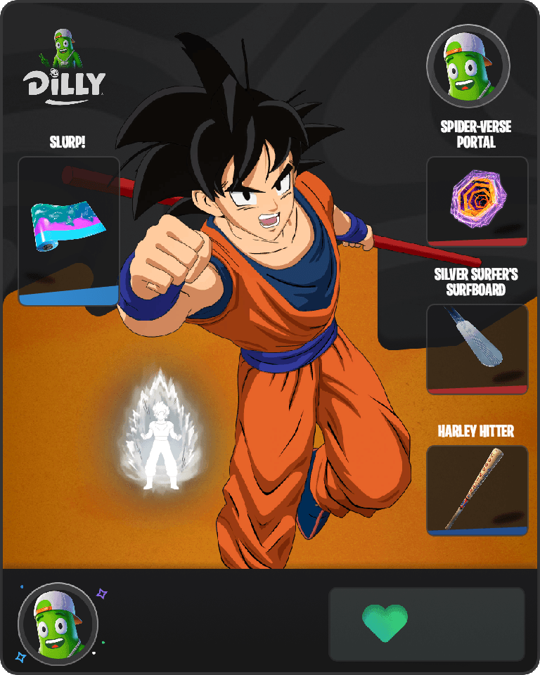 Son Goku Fortnite combo