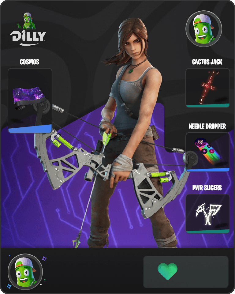 Lara Croft Fortnite combo
