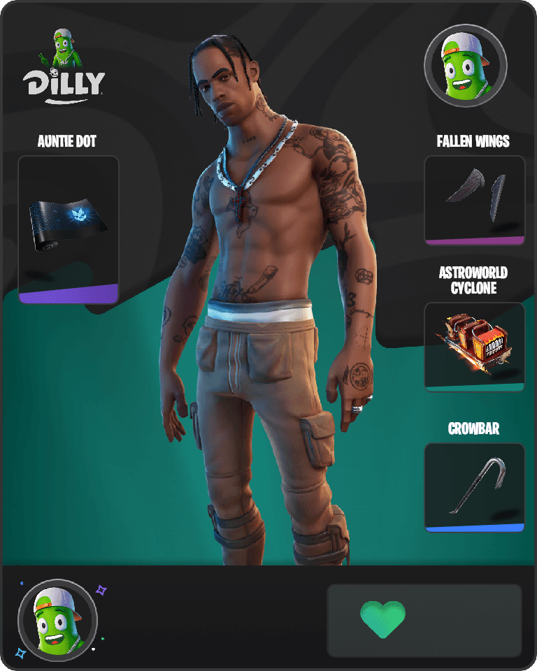 Travis Scott Fortnite combo
