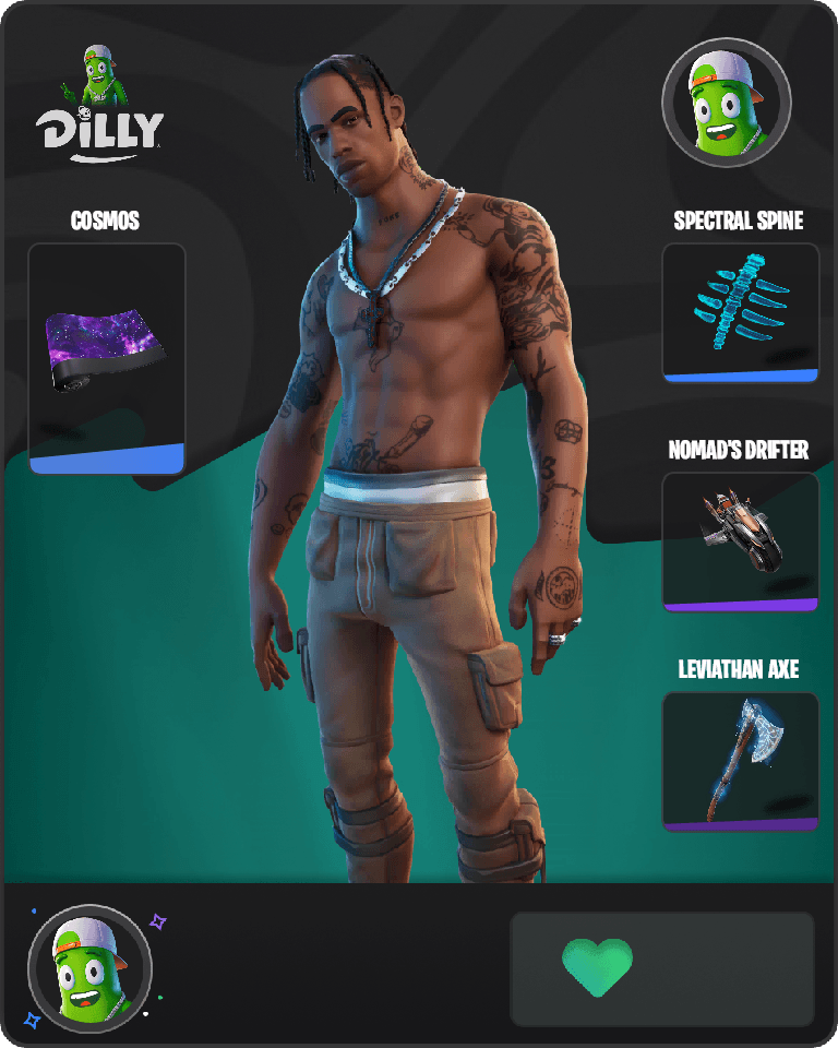 Travis Scott Fortnite combo