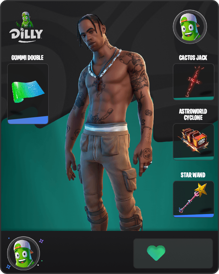 Travis Scott Fortnite combo