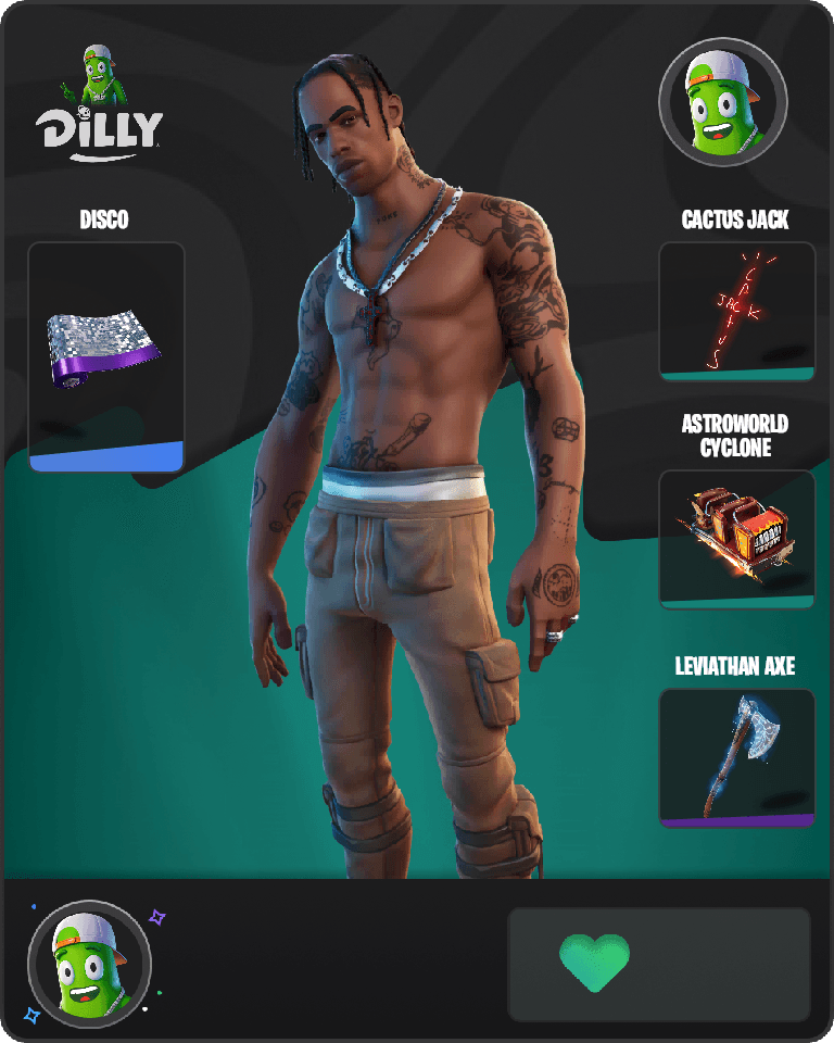 Travis Scott Fortnite combo