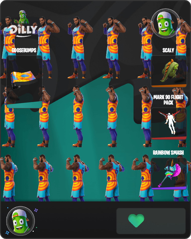 Tune Squad LeBron Fortnite combo