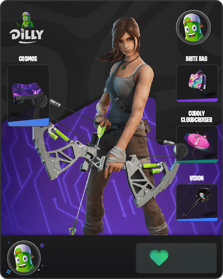 Lara Croft Fortnite combo