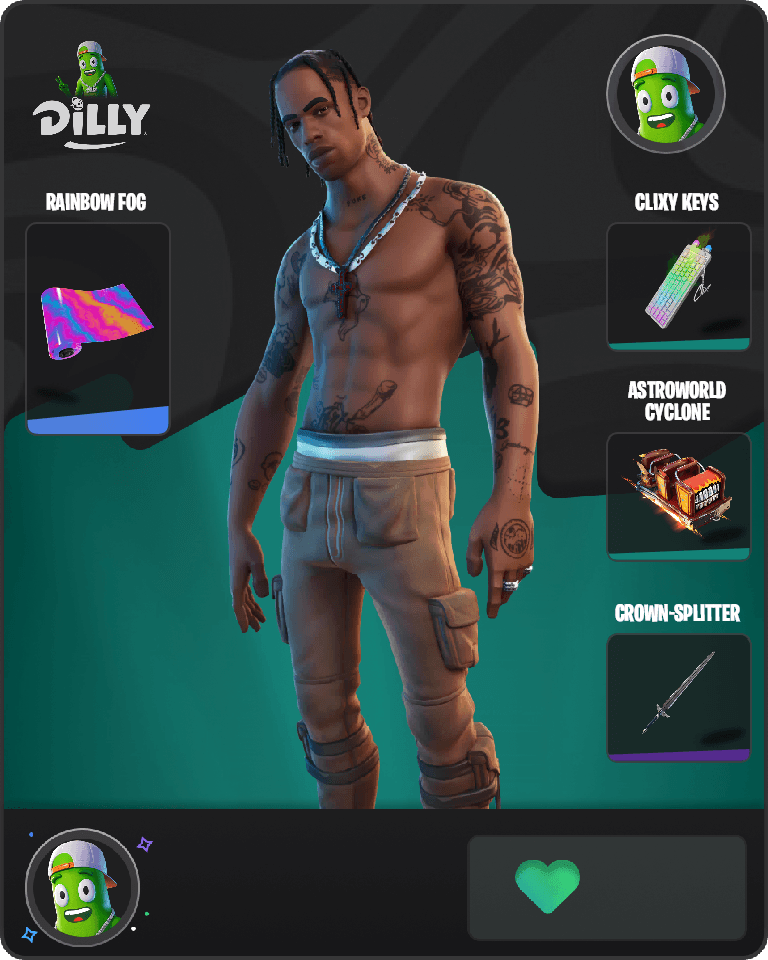 Travis Scott Fortnite combo