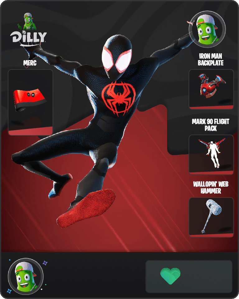 Spider-Man (Miles Morales) Fortnite combo