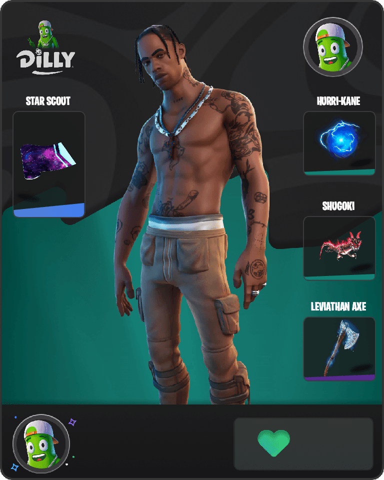 Travis Scott Fortnite combo