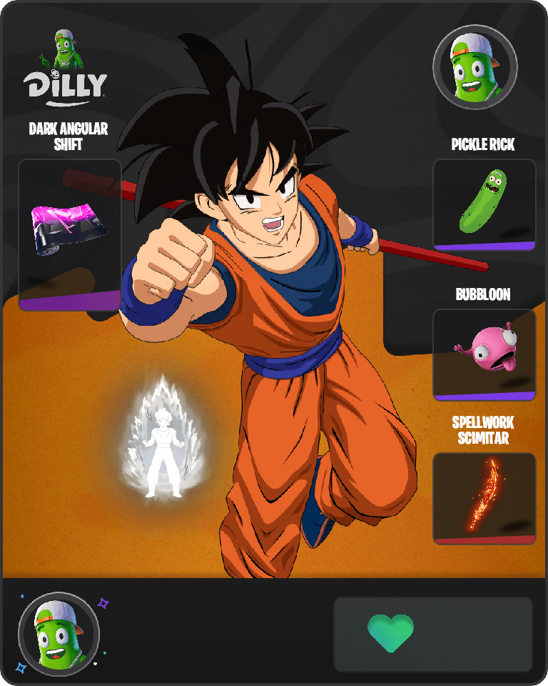 Son Goku Fortnite combo