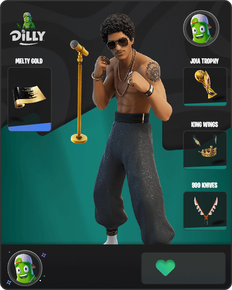 Bruno Mars Fortnite combo