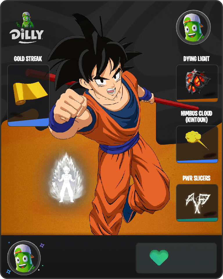 Son Goku Fortnite combo