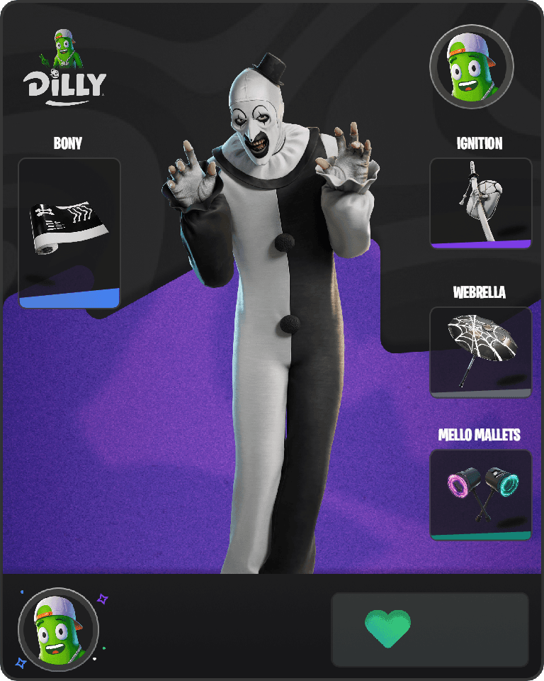 Art the Clown Fortnite combo