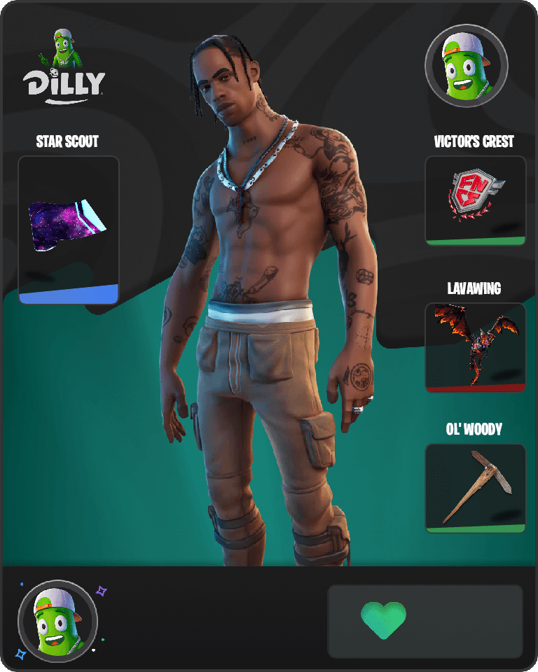 Travis Scott Fortnite combo