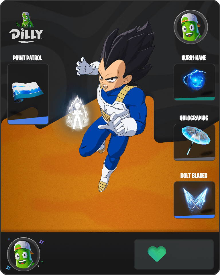 Vegeta Fortnite combo