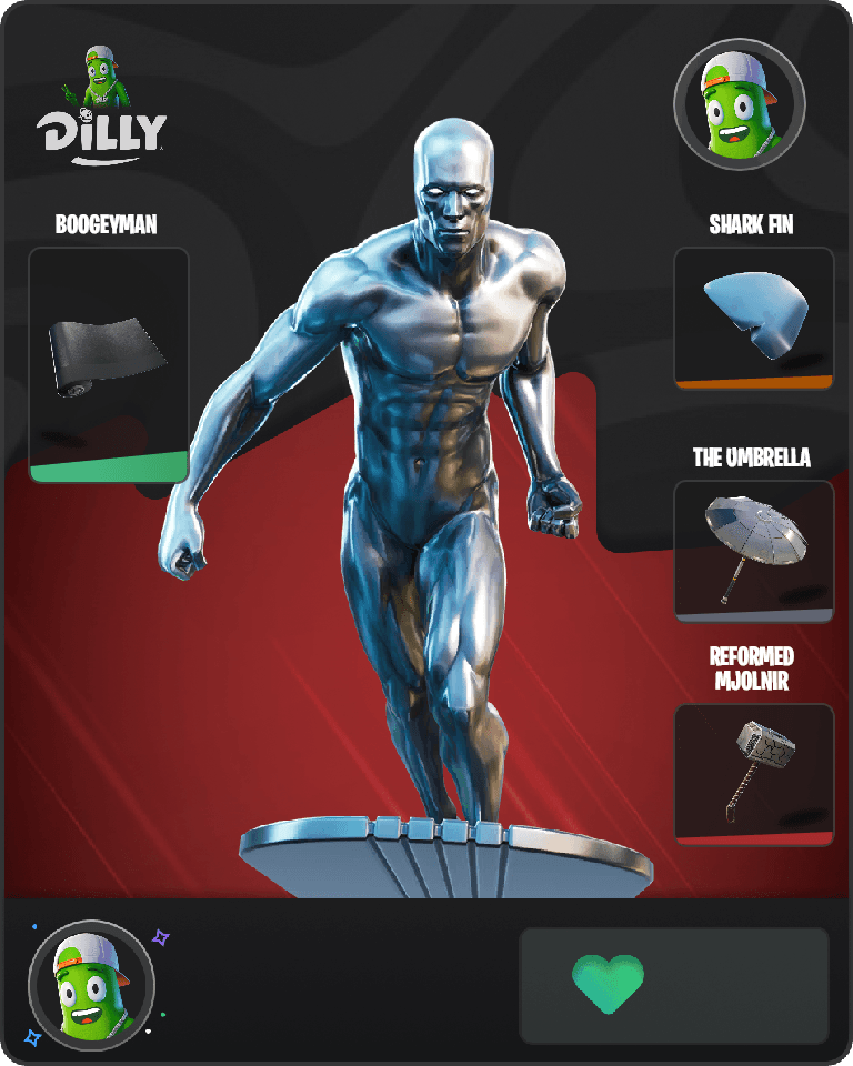 Silver Surfer Fortnite combo