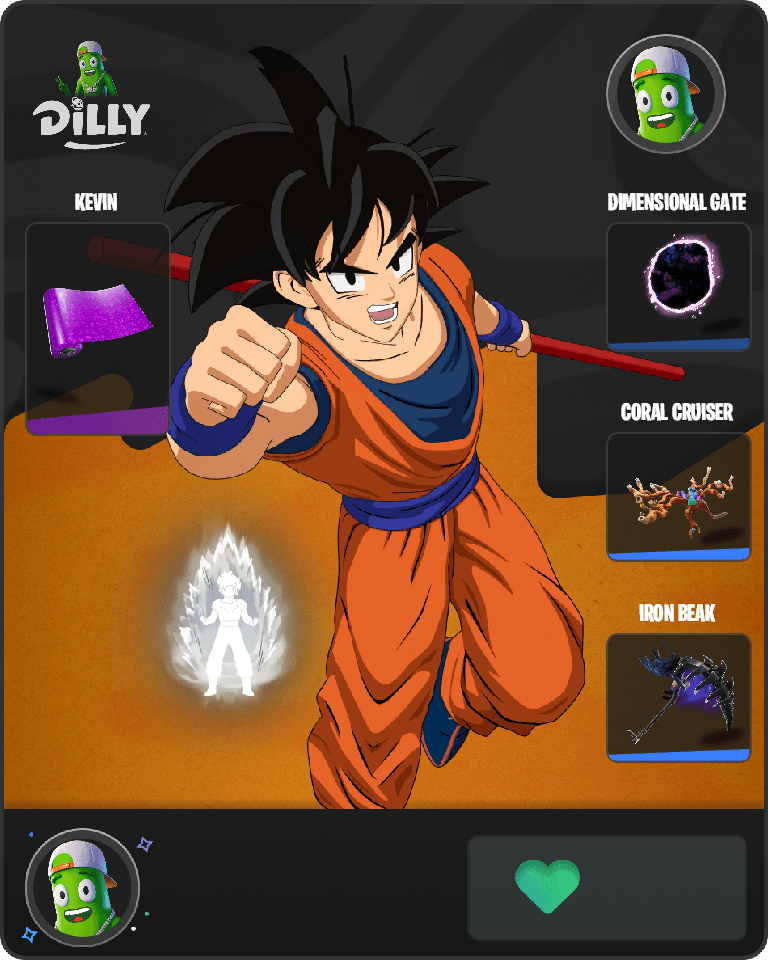 Son Goku Fortnite combo