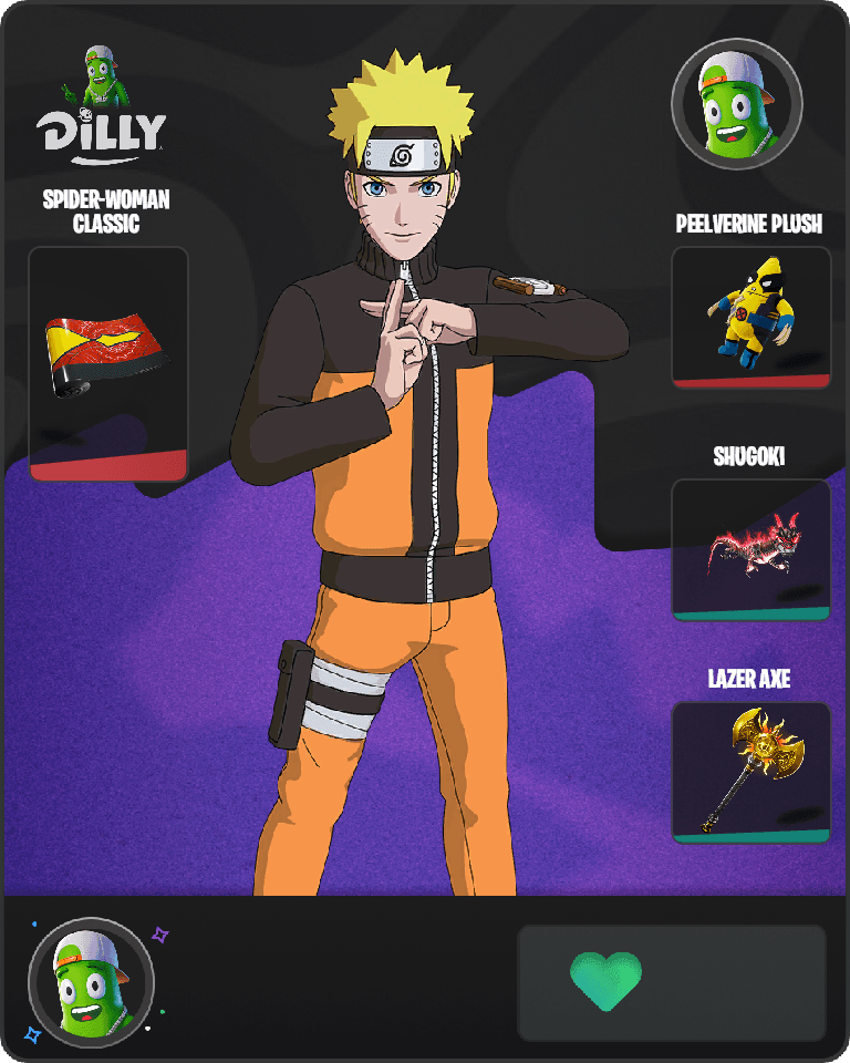 Naruto Uzumaki Fortnite combo
