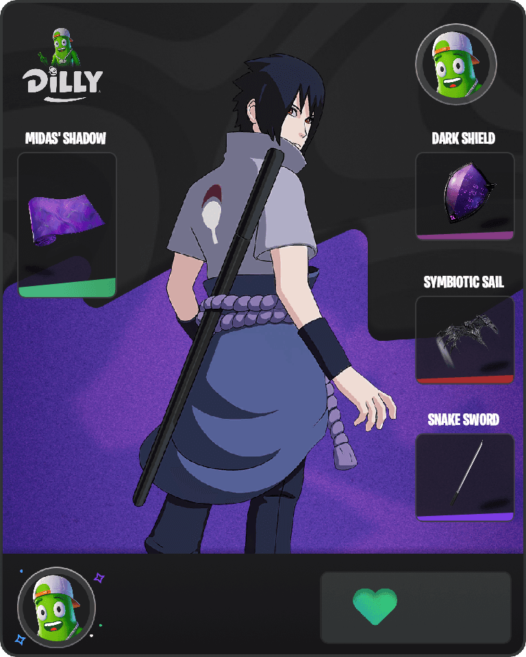Sasuke Uchiha Fortnite combo