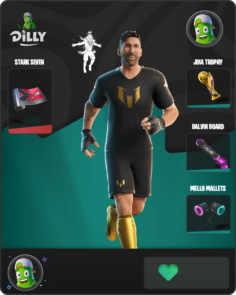 Lionel Messi Fortnite combo