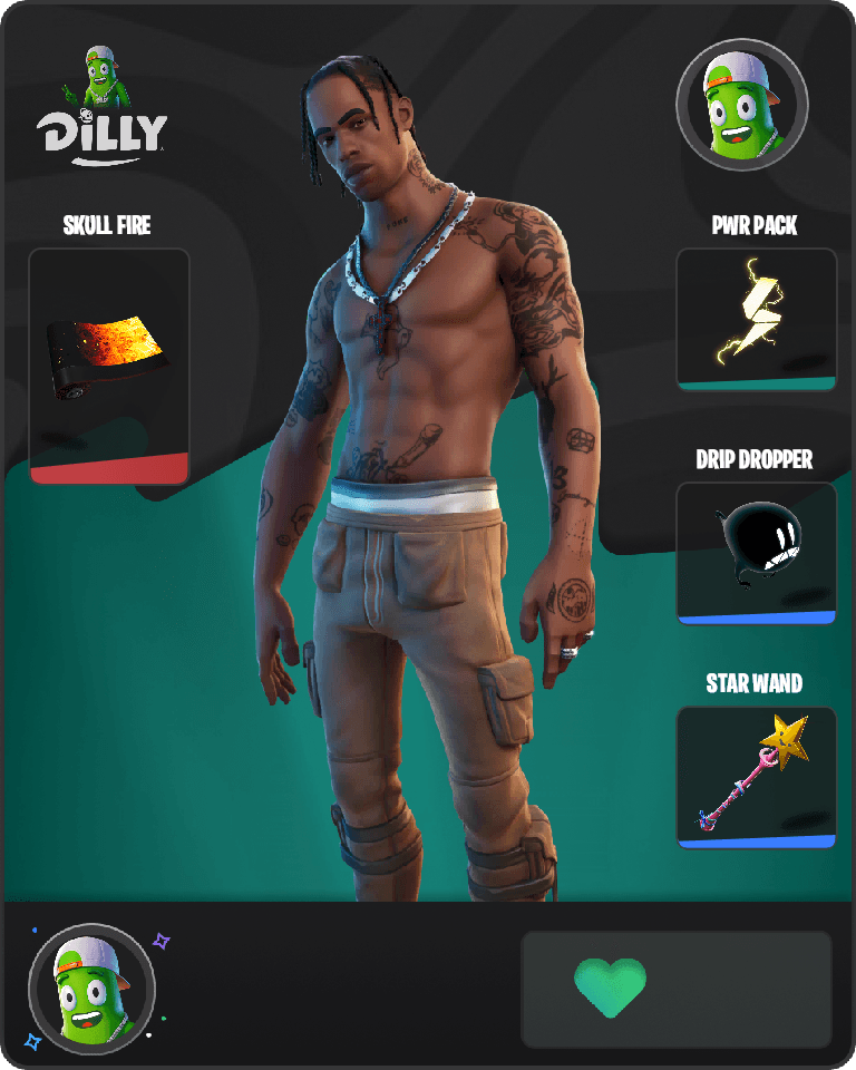 Travis Scott Fortnite combo