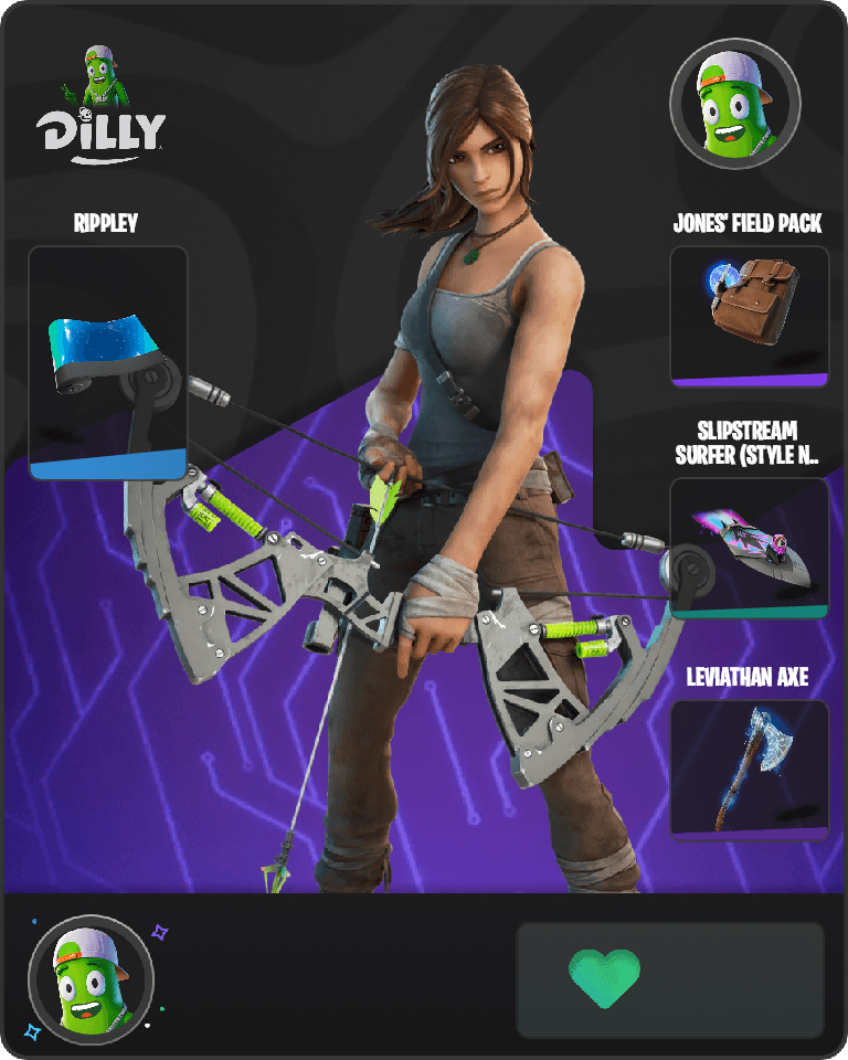 Lara Croft Fortnite combo
