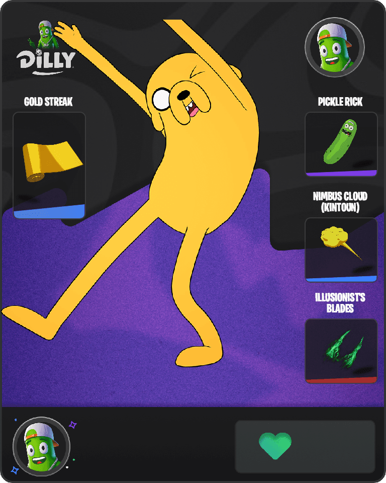 Jake the Dog Fortnite combo
