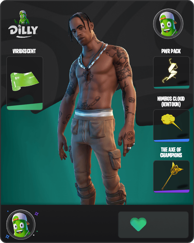 Travis Scott Fortnite combo