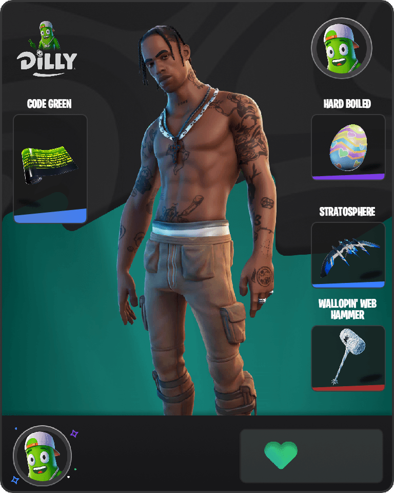 Travis Scott Fortnite combo