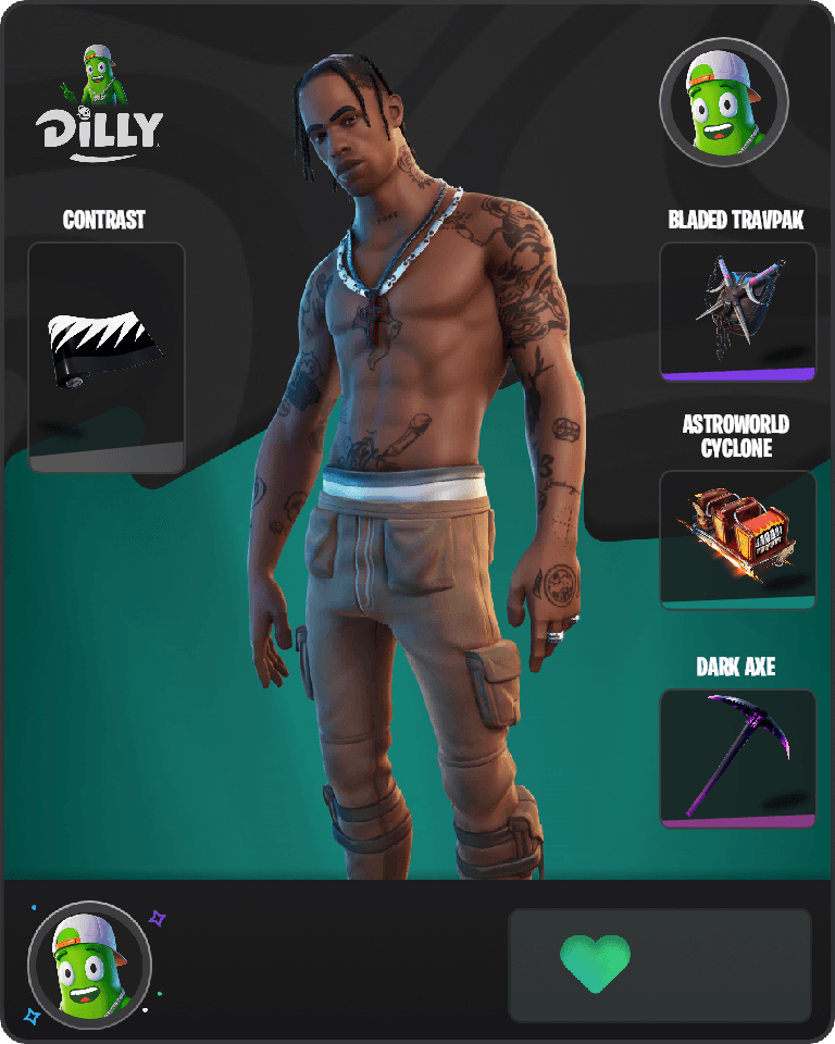 Travis Scott Fortnite combo
