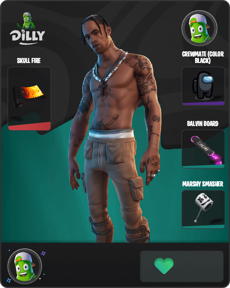 Travis Scott Fortnite combo