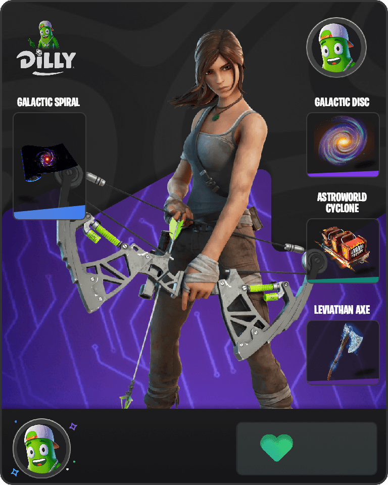Lara Croft Fortnite combo