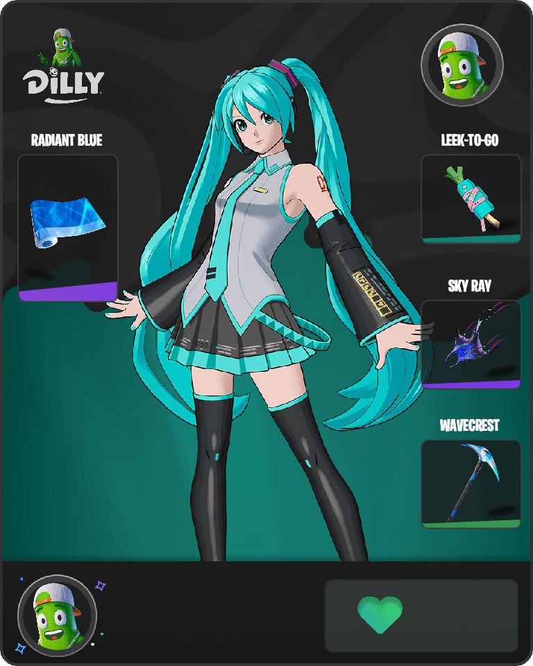 Hatsune Miku Fortnite combo