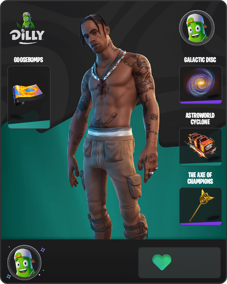 Travis Scott Fortnite combo