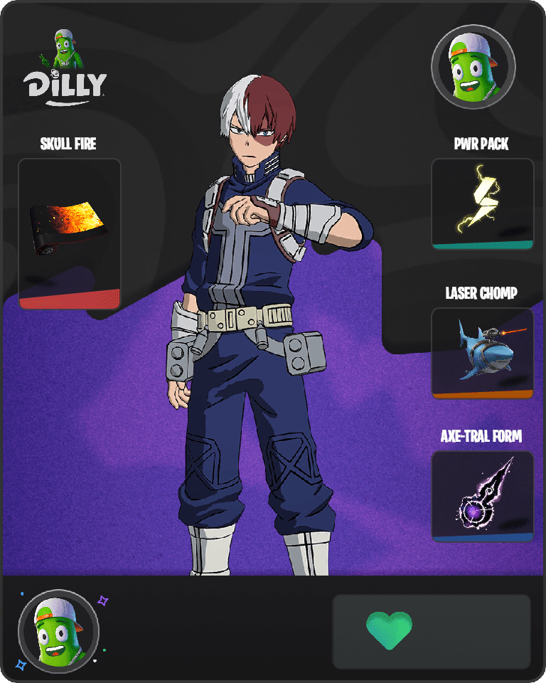 Shoto Todoroki Fortnite combo