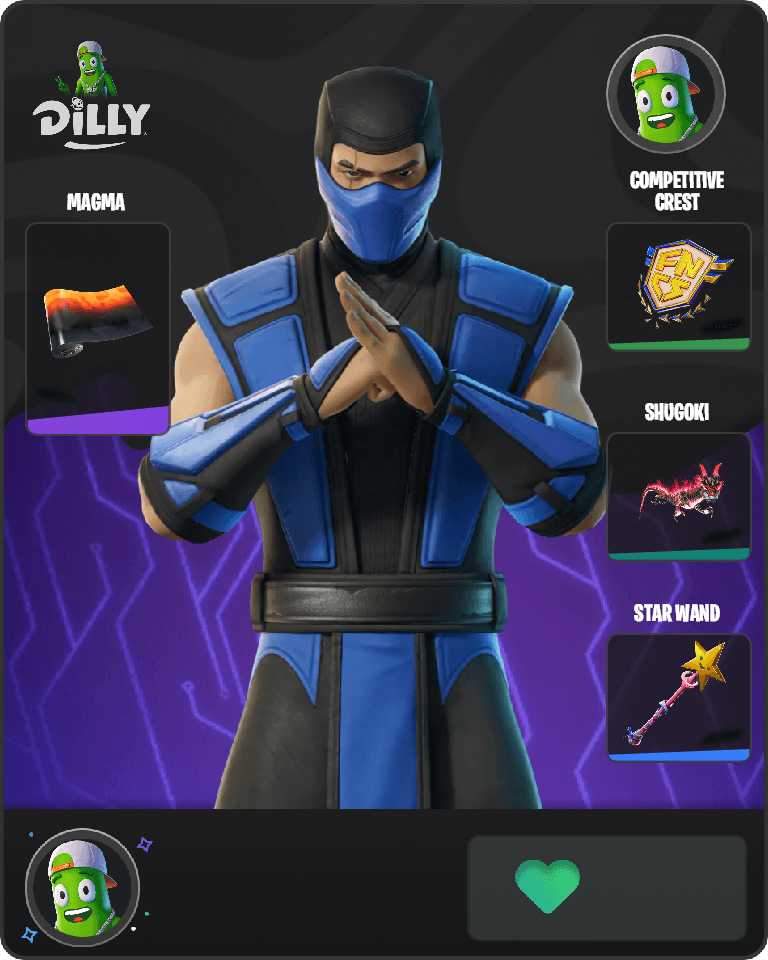 Sub-Zero (MK3) Fortnite combo