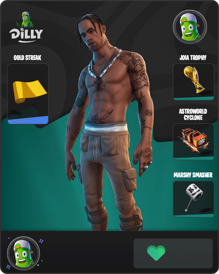 Travis Scott Fortnite combo