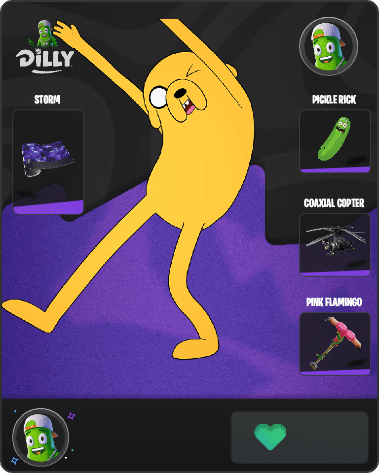 Jake the Dog Fortnite combo
