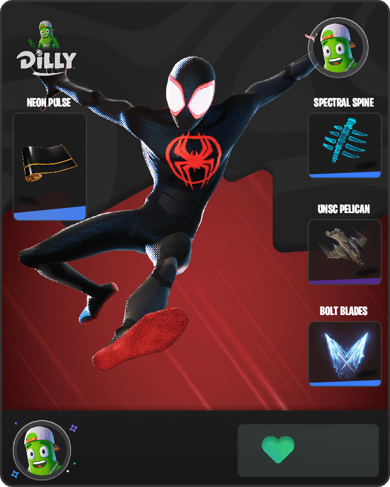 Spider-Man (Miles Morales) Fortnite combo