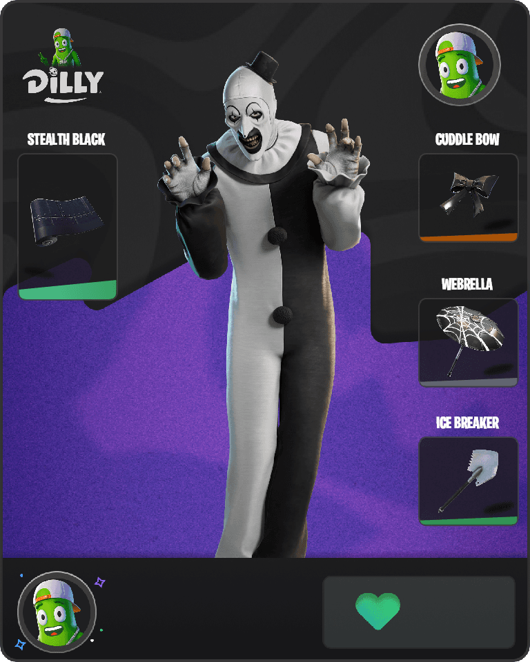 Art the Clown Fortnite combo