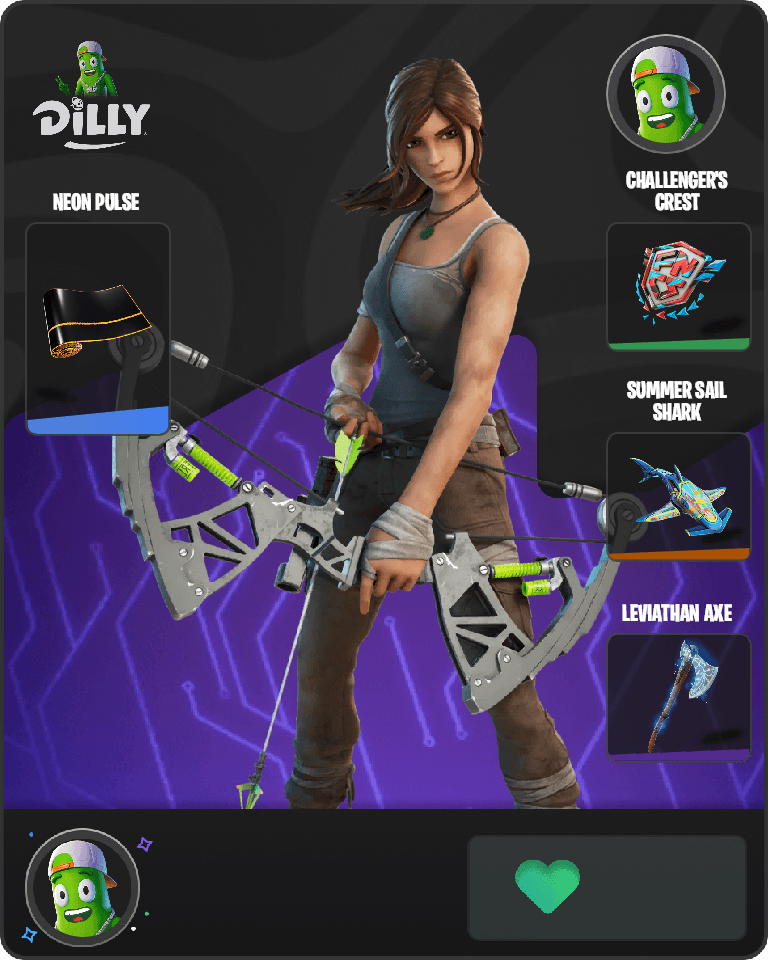 Lara Croft Fortnite combo