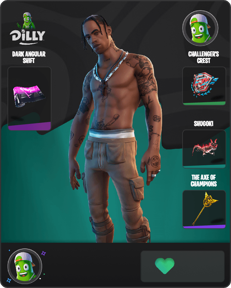 Travis Scott Fortnite combo