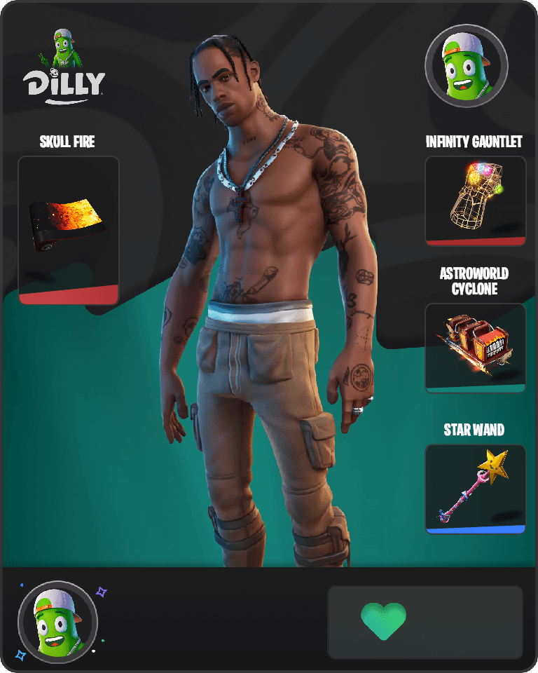Travis Scott Fortnite combo