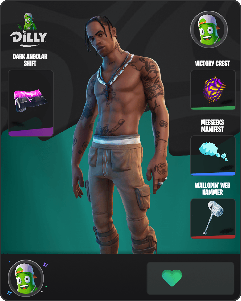 Travis Scott Fortnite combo