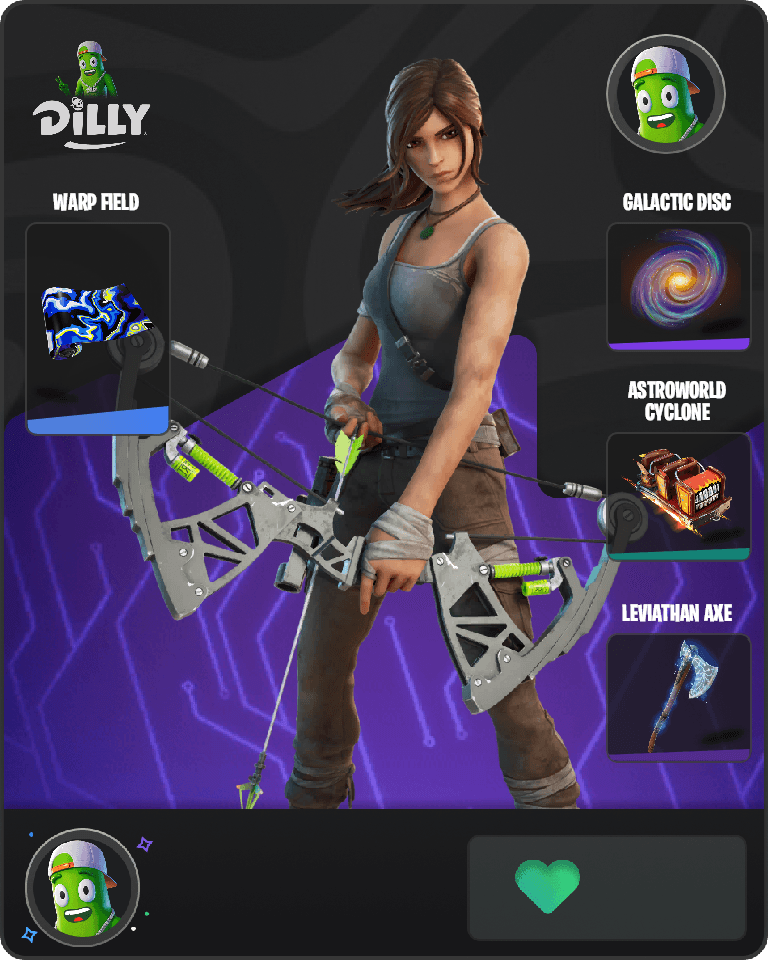 Lara Croft Fortnite combo
