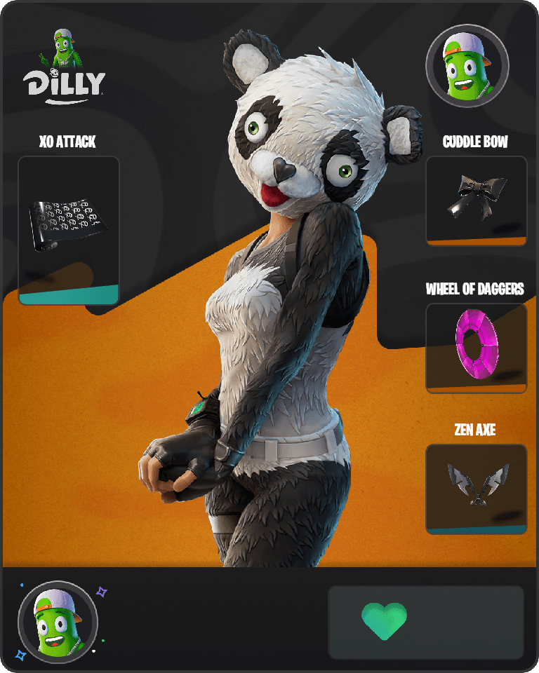 P.A.N.D.A Team Leader Fortnite combo